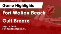 Fort Walton Beach  vs Gulf Breeze  Game Highlights - Sept. 9, 2021