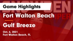 Fort Walton Beach  vs Gulf Breeze  Game Highlights - Oct. 6, 2021