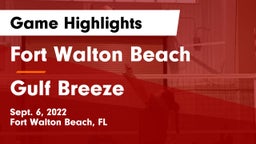 Fort Walton Beach  vs Gulf Breeze  Game Highlights - Sept. 6, 2022