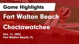 Fort Walton Beach  vs Choctawatchee  Game Highlights - Oct. 11, 2022