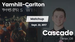 Matchup: Yamhill-Carlton vs. Cascade  2017