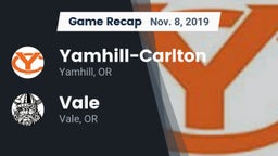 Recap: Yamhill-Carlton  vs. Vale  2019