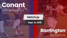 Matchup: Conant  vs. Barrington  2018