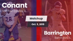 Matchup: Conant  vs. Barrington  2019