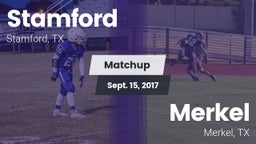 Matchup: Stamford  vs. Merkel  2017