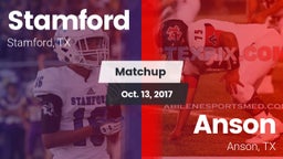 Matchup: Stamford  vs. Anson  2017