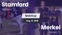 Matchup: Stamford  vs. Merkel  2018