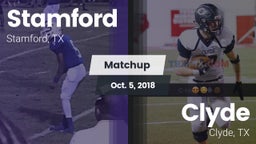 Matchup: Stamford  vs. Clyde  2018