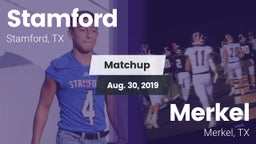 Matchup: Stamford  vs. Merkel  2019