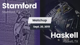 Matchup: Stamford  vs. Haskell  2019