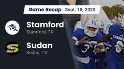 Recap: Stamford  vs. Sudan  2020