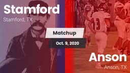 Matchup: Stamford  vs. Anson  2020