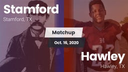 Matchup: Stamford  vs. Hawley  2020