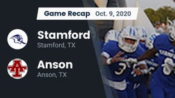 Recap: Stamford  vs. Anson  2020