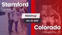 Matchup: Stamford  vs. Colorado  2020