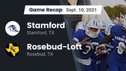 Recap: Stamford  vs. Rosebud-Lott  2021
