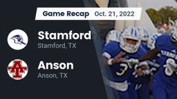 Recap: Stamford  vs. Anson  2022