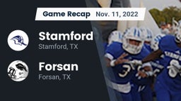 Recap: Stamford  vs. Forsan  2022