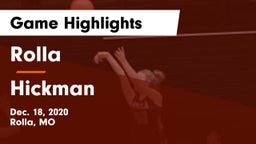Rolla  vs Hickman  Game Highlights - Dec. 18, 2020