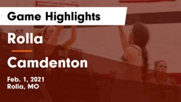 Rolla  vs Camdenton  Game Highlights - Feb. 1, 2021