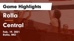 Rolla  vs Central Game Highlights - Feb. 19, 2021