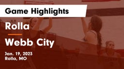 Rolla  vs Webb City  Game Highlights - Jan. 19, 2023