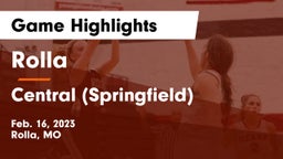 Rolla  vs Central  (Springfield) Game Highlights - Feb. 16, 2023