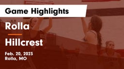 Rolla  vs Hillcrest  Game Highlights - Feb. 20, 2023