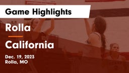 Rolla  vs California  Game Highlights - Dec. 19, 2023