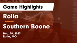 Rolla  vs Southern Boone  Game Highlights - Dec. 28, 2023