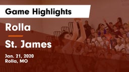 Rolla  vs St. James  Game Highlights - Jan. 21, 2020