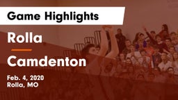 Rolla  vs Camdenton  Game Highlights - Feb. 4, 2020