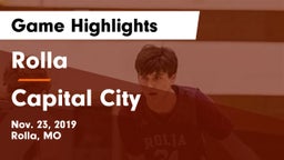 Rolla  vs Capital City   Game Highlights - Nov. 23, 2019