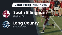 Recap: South Effingham  vs. Long County  2018