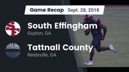 Recap: South Effingham  vs. Tattnall County  2018