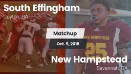 Matchup: South Effingham vs. New Hampstead  2018