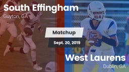 Matchup: South Effingham vs. West Laurens  2019