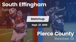 Matchup: South Effingham vs. Pierce County  2019