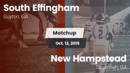 Matchup: South Effingham vs. New Hampstead  2019