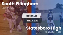 Matchup: South Effingham vs. Statesboro High 2019