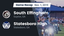 Recap: South Effingham  vs. Statesboro High 2019