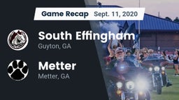 Recap: South Effingham  vs. Metter  2020