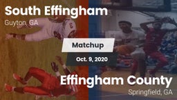 Matchup: South Effingham vs. Effingham County  2020