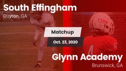 Matchup: South Effingham vs. Glynn Academy  2020