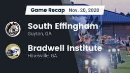 Recap: South Effingham  vs. Bradwell Institute 2020