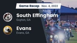 Recap: South Effingham  vs. Evans  2022