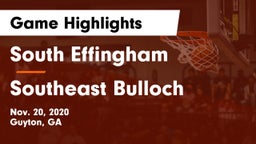 South Effingham  vs Southeast Bulloch  Game Highlights - Nov. 20, 2020