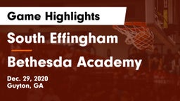 South Effingham  vs Bethesda Academy Game Highlights - Dec. 29, 2020