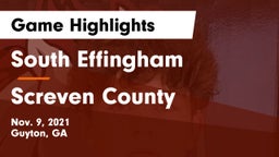 South Effingham  vs Screven County  Game Highlights - Nov. 9, 2021