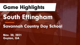 South Effingham  vs Savannah Country Day School Game Highlights - Nov. 30, 2021